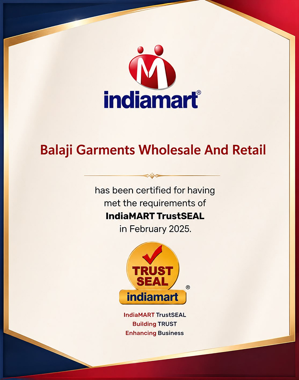 IndiaMART TrustSEAL Certificate - Balaji Garments